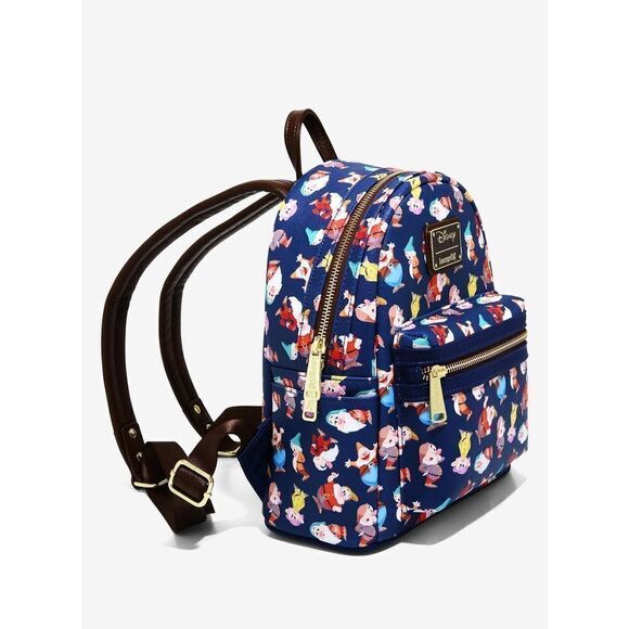 Loungefly x Disney Snow White And The Seven Dwarfs Allover Print Mini Backpack - Picture 2 of 4